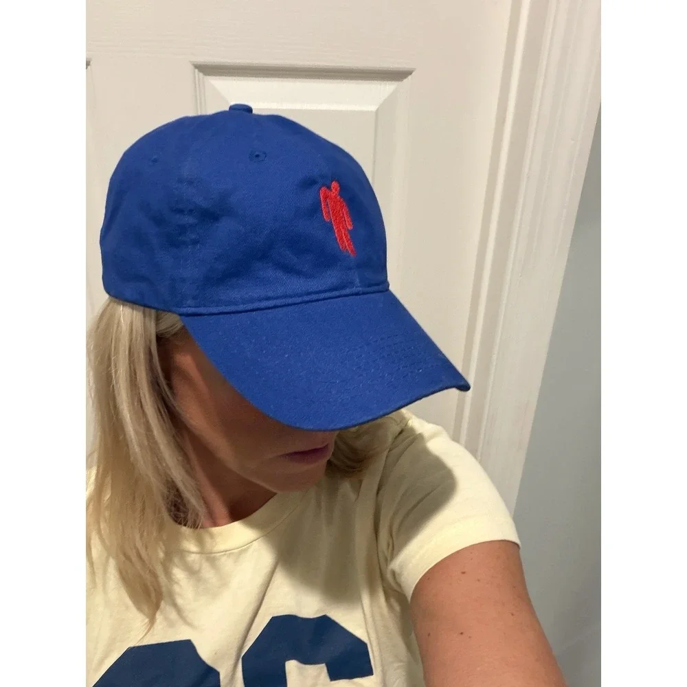 Billie Eilish‎ Genuine Merchandise Blue Girl Adult Baseball Cap Hat Port Company